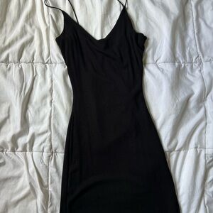 Elegant Black Slip Dress